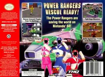 Power Rangers - Lightspeed Rescue (USA) box cover back